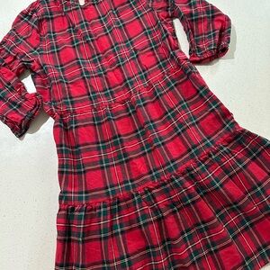 H&M Red and Green Plaid Kids Dress